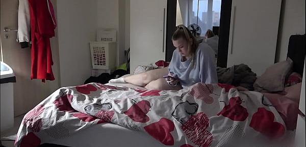  My girlfriend woke me up from a wet dream